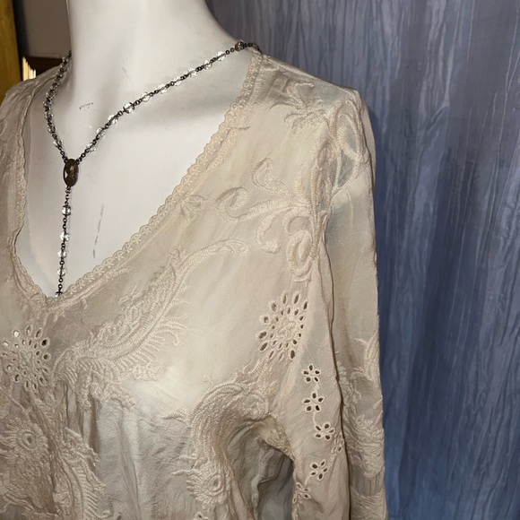 Johnny Was long sleeve top - Picture 3 of 8